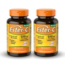 American Health Ester- C 500 mg s Citrus Bioflavonoids - 120 Kapsle (Balení po 2) - 24hodinová imunitní podpora - Non- GMO, gluten zdarma - 120 Celkem