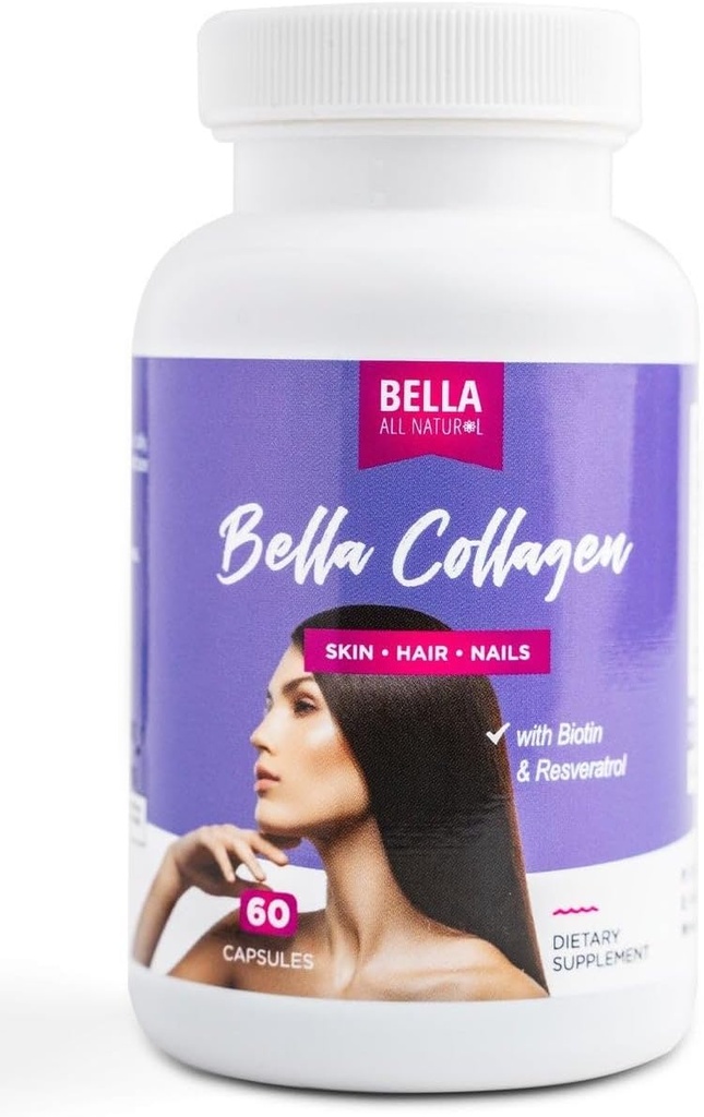 Bella Všechny přírodní kolagen colageno, vlasy, kůže a nehty, 60caps
