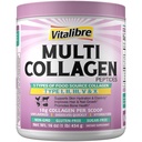 Multi kolagen Peptides Powder Typ I II III V X, Hydrolyzovaný kolagen protein pro ženy a muže, kůže, vlasy, hřebíky, bez příchutí, Non- GMO, Keto & GF, Nulový cukr, 45 Služeb, 16oz