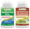 Nejlepší Naturals Berberine Plus 1000mg & Chromium Picolinate 1000mcg