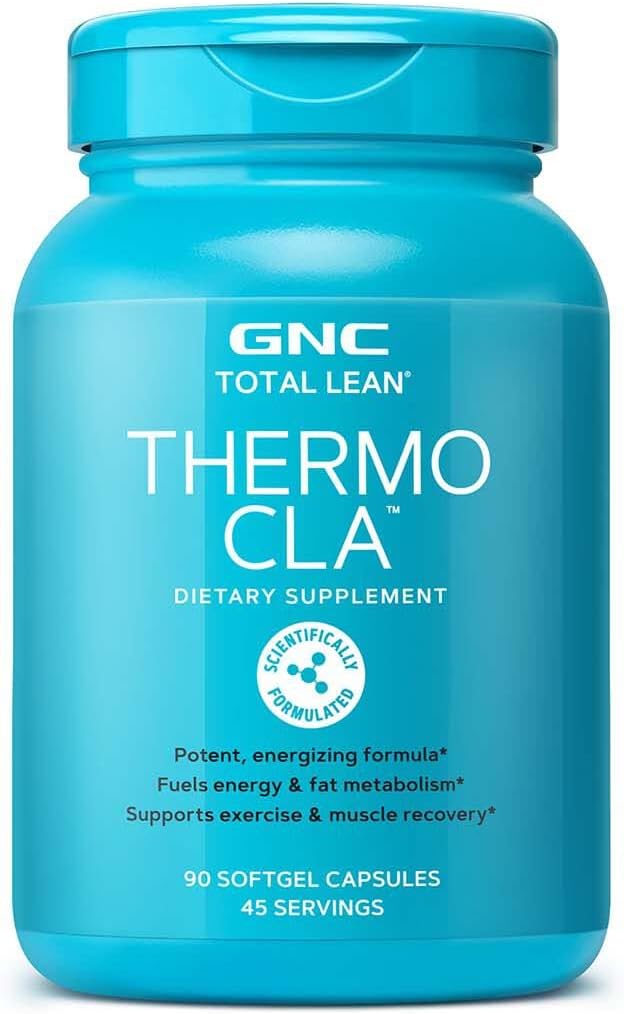 GNC Total Lean Thermo CLA PHAR124; Fuels Energy and Fat Metabolism, Podporuje cvičení a svalová recovery PHAR124; 90 Softgel Kapsle
