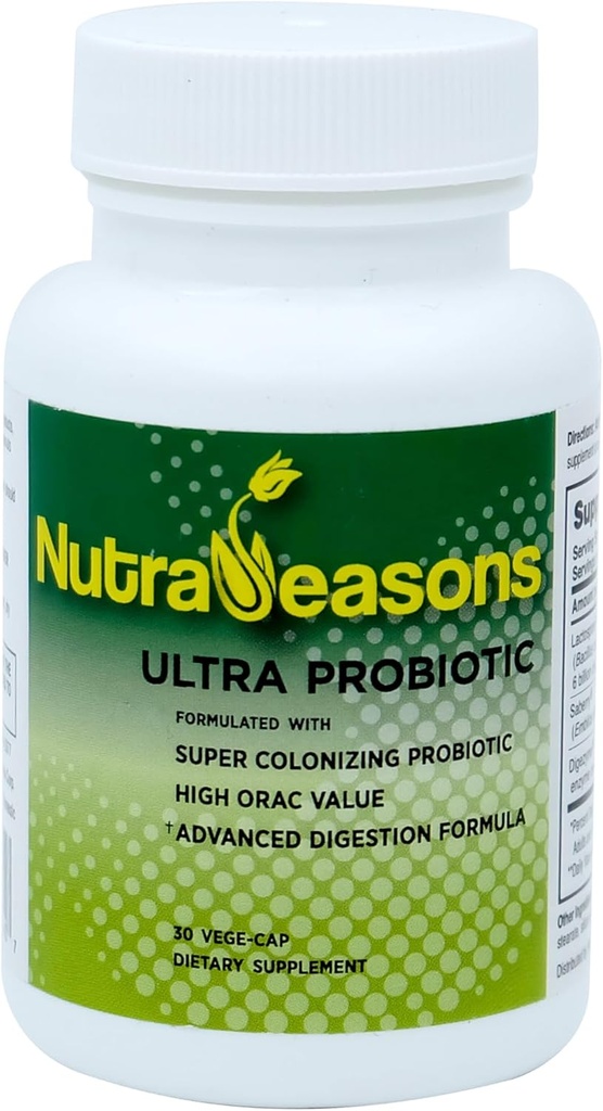 Ultra probiotický komplex s Bacillus koagulans, trávicí multienzymy, Prebiotic Berries CLAS124; Organic, Non GMO CLAS124; 30 Veg Caps