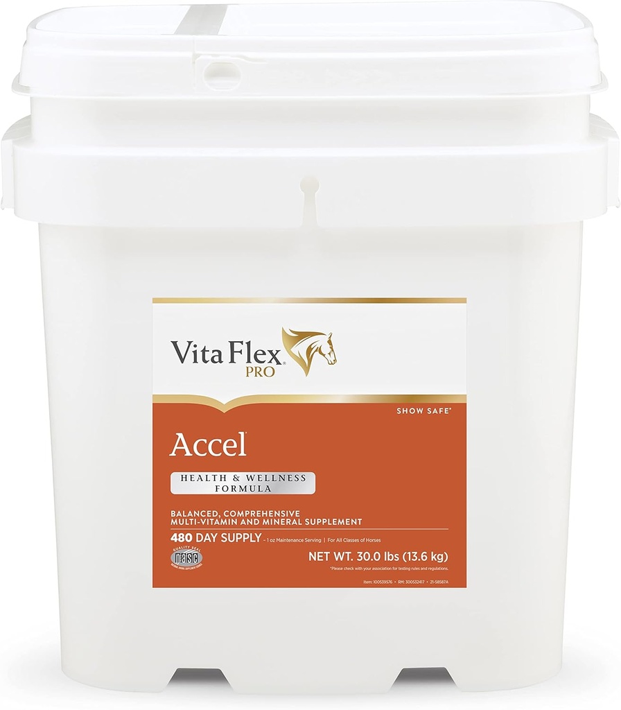 Vita Flex Pro Accel Health & Wellness Formule, Koňský dodatek, 30 Liber, 480-Day Supply