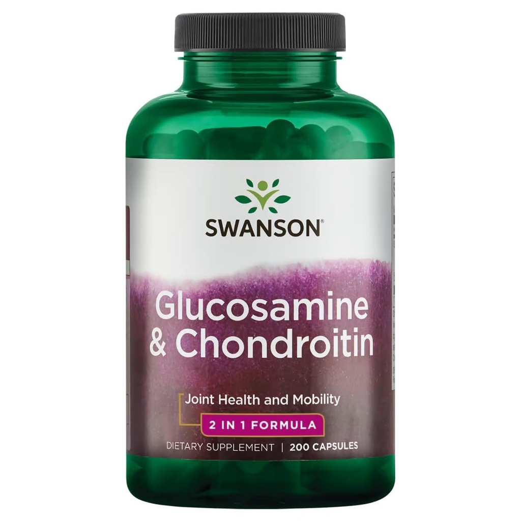 Swanson Glucosamine & Chondroitin Combo 500 / 250 Milligrams 200 Kapsle