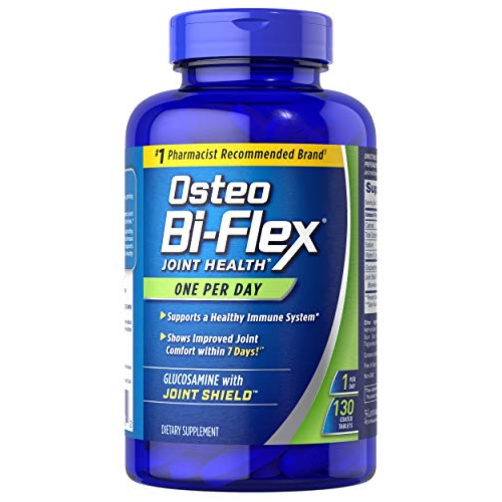 Osteo Bi-Flex Glucosamine s vitaminem D, jeden den podle Osteo Bi-flex, společné zdraví, 130 potahované tablety, 130 Počet
