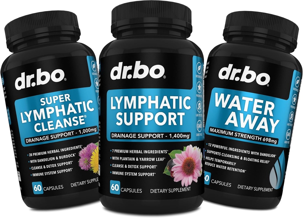 Lymfatické odsávání doplňky a vodní pilulky Diuretika - Bylinná Lymfatická podpora Celkem Bylinné čisticí prostředky & Voda pryč Pills Lymfatické System Supplement - Lymfatické Node Čištění Odsávání
