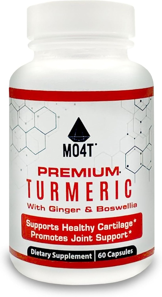 Premium Turmeric, Glucosamine, Ginger, Chondroitin Sulfath, Boswellia Extract, MSM, Bioperin, Quercetin & L-Meth - 60 Kapsle