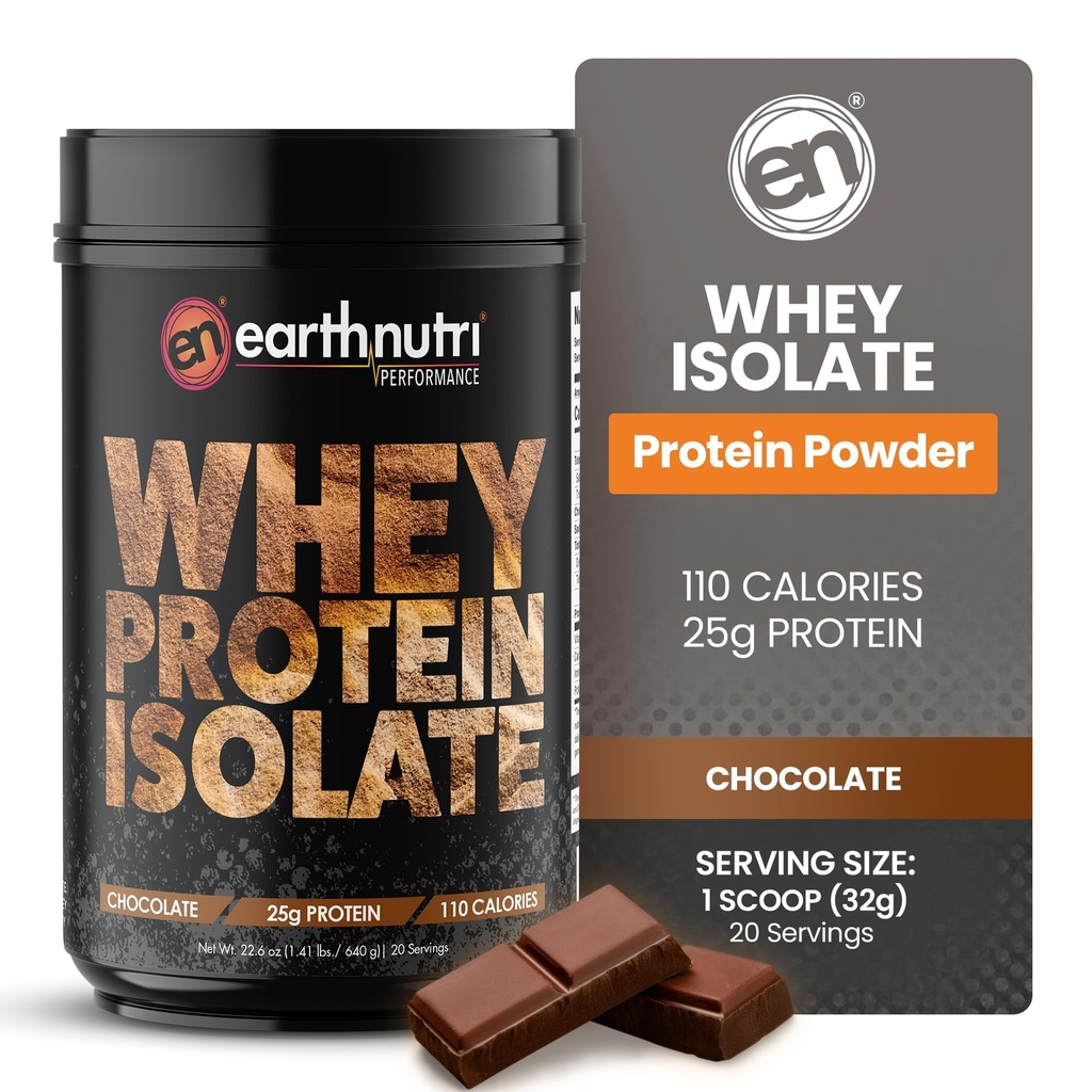 Syrovátkový izolovaný proteinový prášek - Post Workout Recovery prášek pro svalovou obnovu & růst - 25g protein - Snadno stravitelný - Non- GMO & gluten- Free - Čokoláda Flavor - 20 Služeb (1.41 liber)