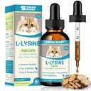 L- lysin pro kočky, Lysinové kapky Imunitní Supplement, Naléhání, Chlad, Alergie Relief, Runny Nose, Feline Respirační, Přírodní antibiotika pro kočky s kolostrem, Taurin (Pečené kuře Flavor / 2floz)