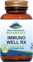 Čisté horské botaniky Immuno Well RX - Kosher Caps s organickým Astragalus Echinacea Česnek Maitake Shiitake Houba Honeysuckle & Beta Glucan