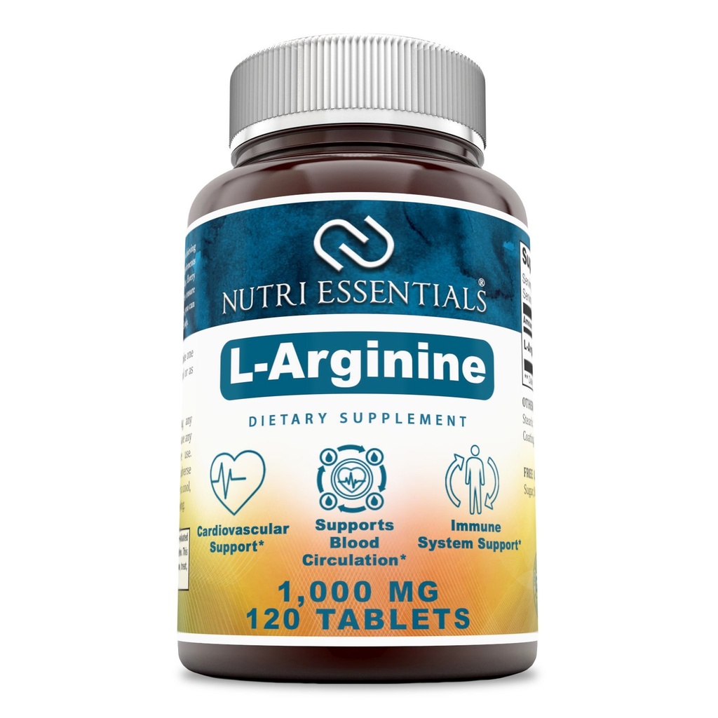 L- Arginin 1000 Mg 120 Tablety Dietní dodatek - Podporuje kardiovaskulární zdraví - Podporuje funkce imunitního systému - Podporuje krevní oběh