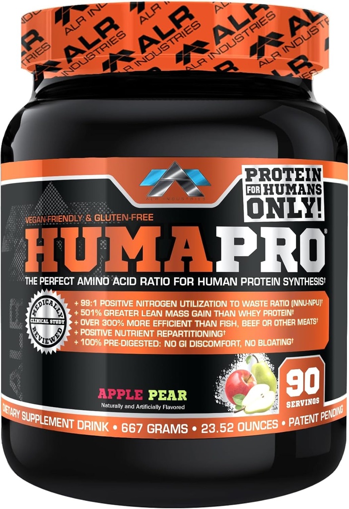 Humadro current 124; Amino acids Protein Matrix pro lidi current 124; 99% Využití pro Lean Muscle 124; Vegan, gluten Free current 124; 667g / 90 Servings (Apple Pear)