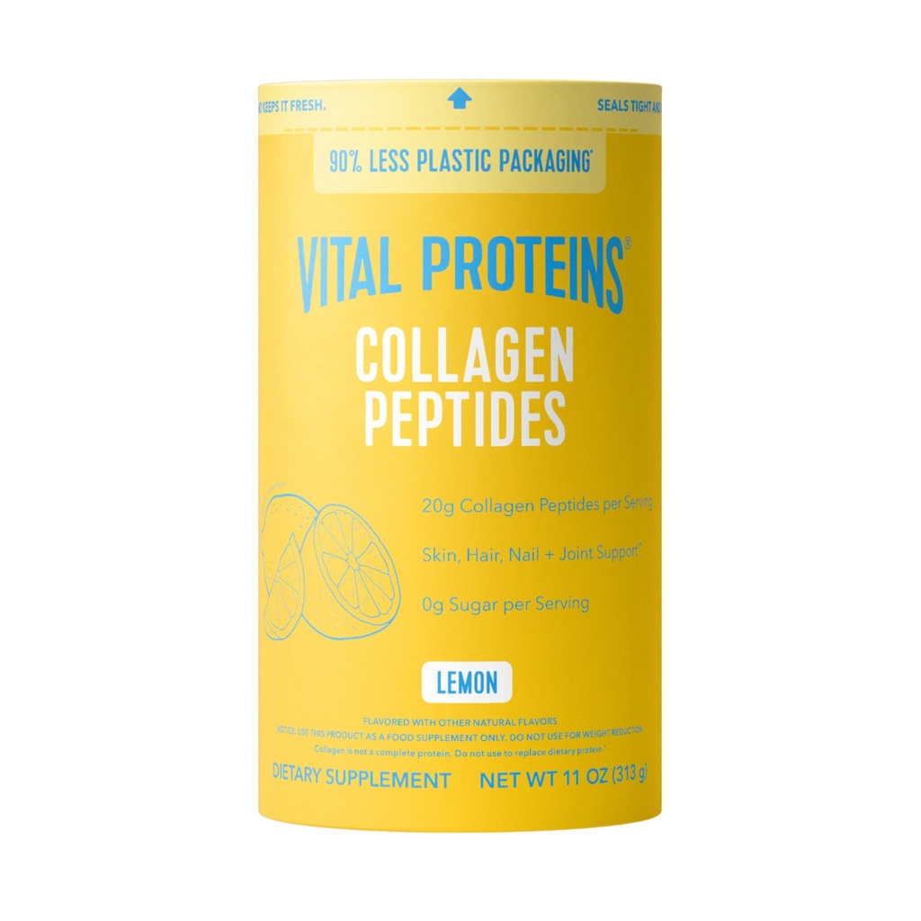 Vitální proteiny Kolagenové Peptidy Prášek, Kolagenové doplňky, Vlasy & Kožní zdraví, 14 Služeb, Lemon