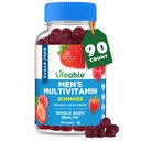 Živý cukr zdarma Multivitamin pro muže Gummie 124; se železem a 18 esenciální vitaminy a minerály 124; Cukr zdarma vitaminy 124; 90 Gumy