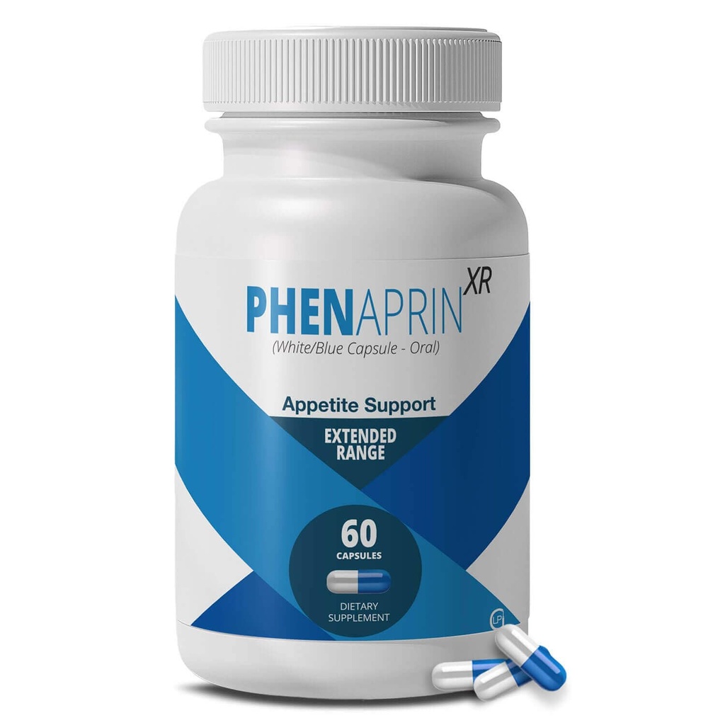 PhenAprin XR Maximální síla Depresant & Hunger Control CLAS124; Advanced Weight Loss Diet Pills for Women & Men CLAS124; Extended Release Glucomannan Fiber Complex