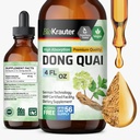 BIO KRAUTER ® Menopauza Doplňky pro ženy * - Dong Quai Kapky 4 Fl.Oz 56 Days of Supply - Vegan Angelica Root Tincture for Menopause Support - Alkohol & Sugar Free - Relaxation & Women 's Wellness