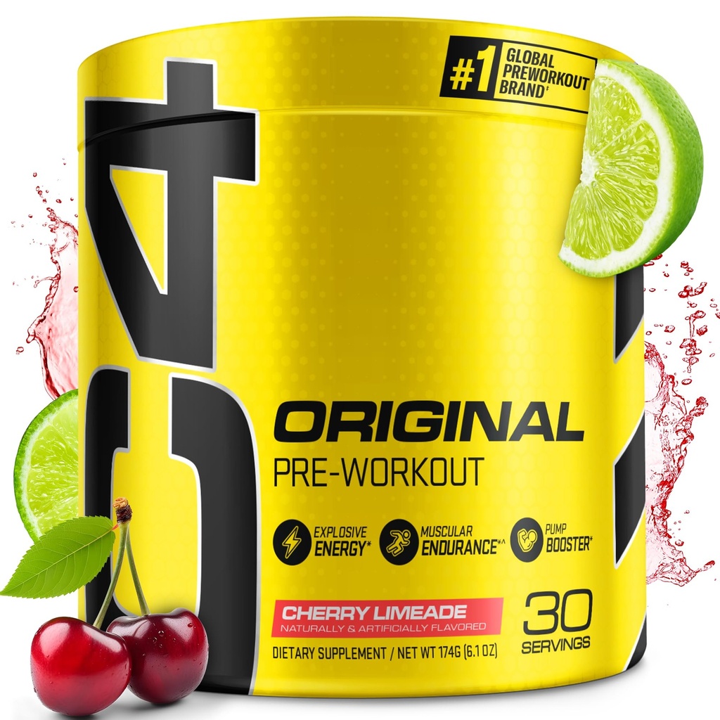Cellucor C4 Original Pre Workout Powder Cherry Limeade CZ124; Vitamin C pro imunitní podporu CZ124; Sugar Free Preworking Energy for Men & Women CZ124; 150mg Caffeine + Beta Alanine + Creatine CZ124; 30 Servings