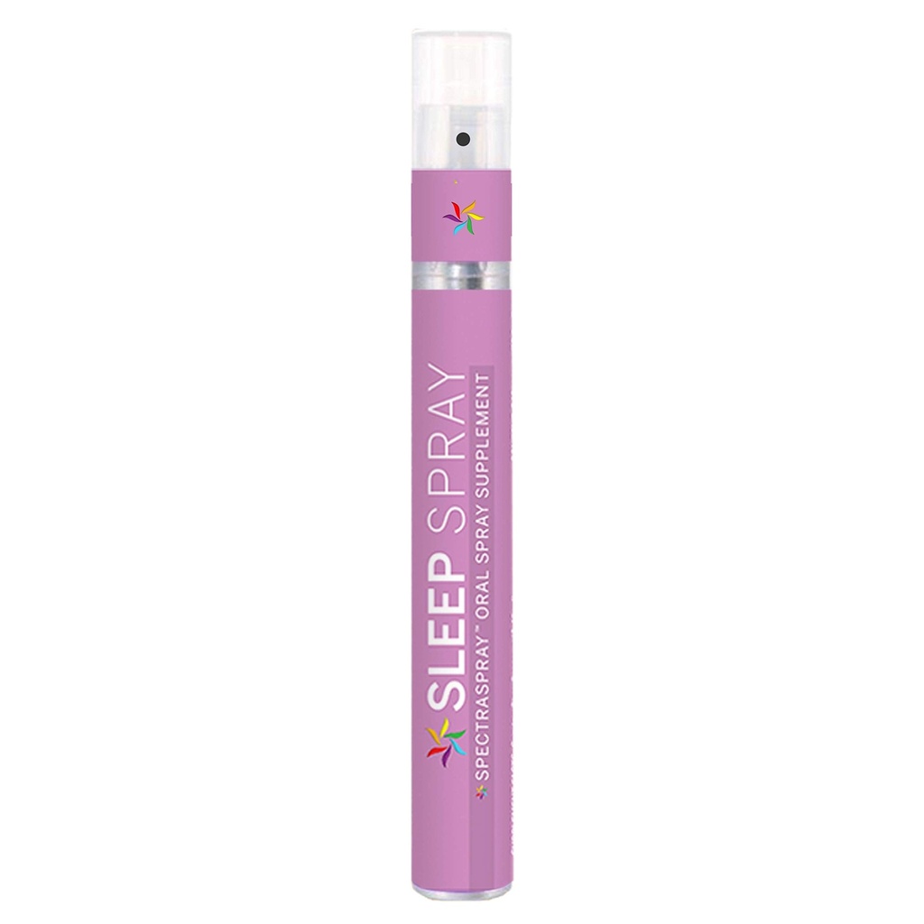 Sleep Support Spray (30 Day Supply) - Melatonin, 5-HTP, L-Theanin, & Bylinné extrakce, Spearmint Flavor, TSA Bezpečné a rychlé absorbování podle SpectraSpray