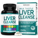 Detox a opravy jater 27 v 1 Formuli - Mléko Thistle, Pampeliška Kořenová, Kurkuma, Artichoke Extract & More - Játra Detox Supplement - třetí strana Testováno, Vegan Safe & USA Made (60 Počet)