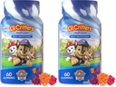 L 'il Critters Paw Patrol Gummy Vites Daily Gummy Multivitamin pro děti, Vitamin C, D3 pro Imunitary Support Cherry, Orange and Blueberry Flavors, 60 Gummies (Balení po 2)