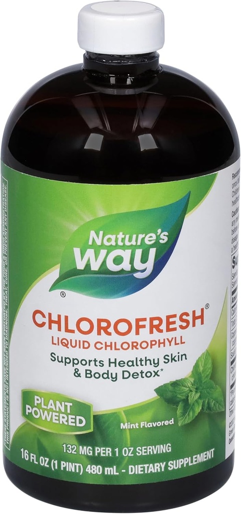 Natures Way Chlorofresh Liquid Chlorofyl 16 ozs (mátový flavor)