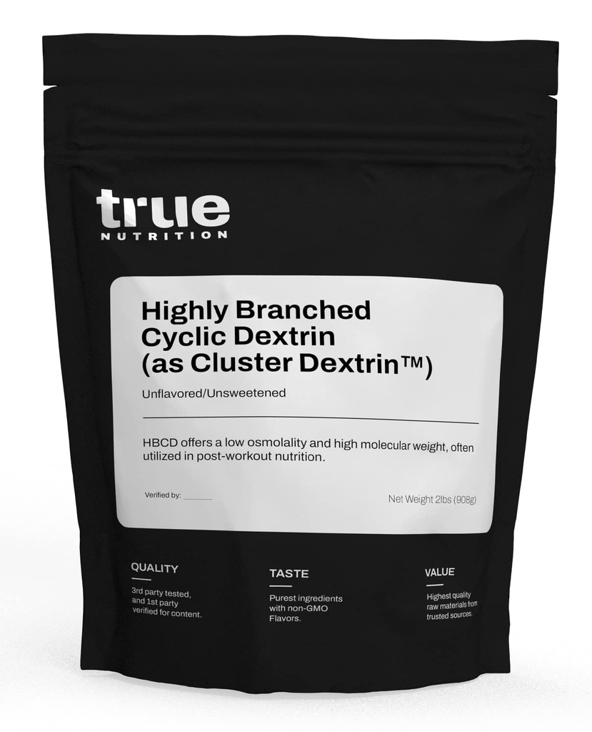 Pravá výživa - Vysoce rozvětvený cyklický dextrin - Karbohydrát prášek pro trvalou intra- Workout Energy, Enhanced Post- Workout Muscle Recovery - Vegan a non-GMO - Neochucené 2lb.