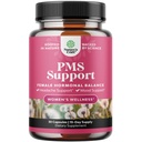 PMS Support Supplement pro ženy - Hormonální rovnováha pro ženy a menstruační klid s DIM, Chasteberry, Black Cohosh & Ashwagandha - pro období křeče Ease, Menopauza Bloating, Mood Swing - 30 Ct