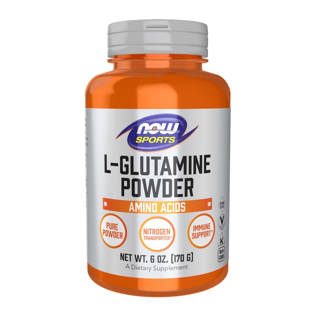 Nyní potraviny L- glutamin čistý prášek 6 oz