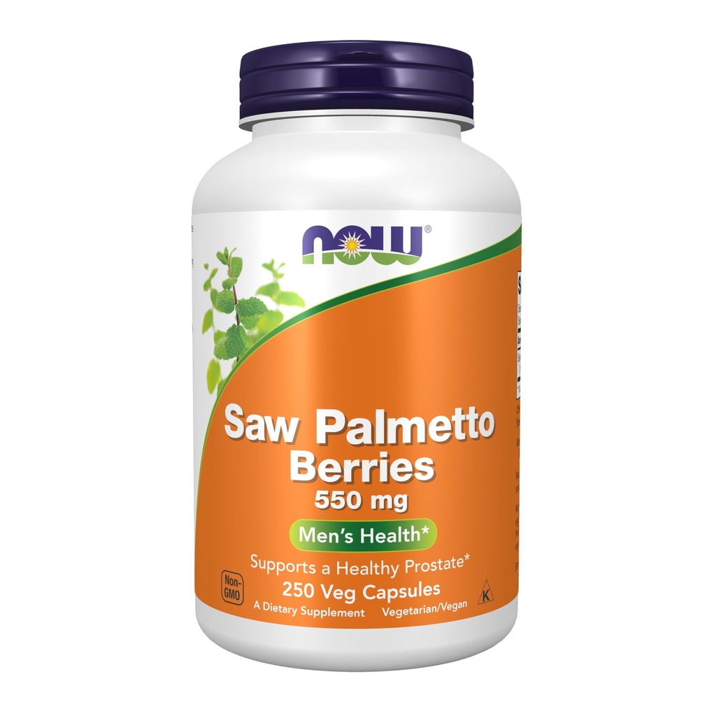 Nyní Potraviny doplňky, Saw Palmetto Berries (Serenoa repens) 550 mg, Zdraví mužů *, 250 Veg Kapsle