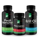 Daiwa Peak Imunitation 4 - Natural Imunitation System Booster + Plasmanex 1 - Krevní oběh Dodatek + Krill Oil - Omega 3 Krill Oil Kapsle