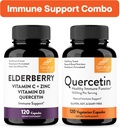 Sandhu je imunitní podpora Combo Dublin 124; Elderberry & Quercetin Kapsle Bundle Dublin 124; Podporuje imunitní zdraví