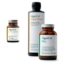 ALGAECAL Bundle - Vitamin D3 Complete (1000 IU) + vitaminy K2, E & A & Plant- Based vápník pro silnější kosti a rybí olej Omega 3 1200mg EPA DHA