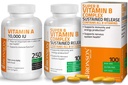 Bronson Super B vitamin B komplex setrvalé pomalé uvolňování + vitamín A 10,000 IU Premium non-GMO vzorec