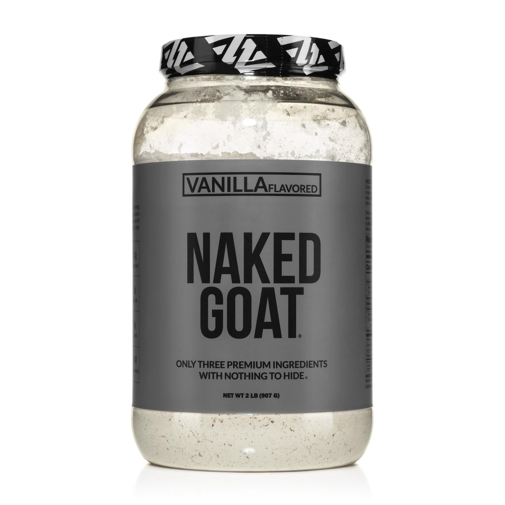 NAKED Goat Vanilla Protein Powder - Pasture Fed Kozí syrovátka Powder from Small- Herd Dairies - Only 3 Ingredients - GMO Free, Soy Free - All Natural - 23 Grams of Protein - 25 Servings