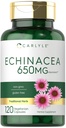 Carlyle Echinacea PHARMAN124; 650mg PHARMAN124; 120 kapslí PHARMAN124; Vegetariánské, Non- GMO & Gluten Volný dodatek
