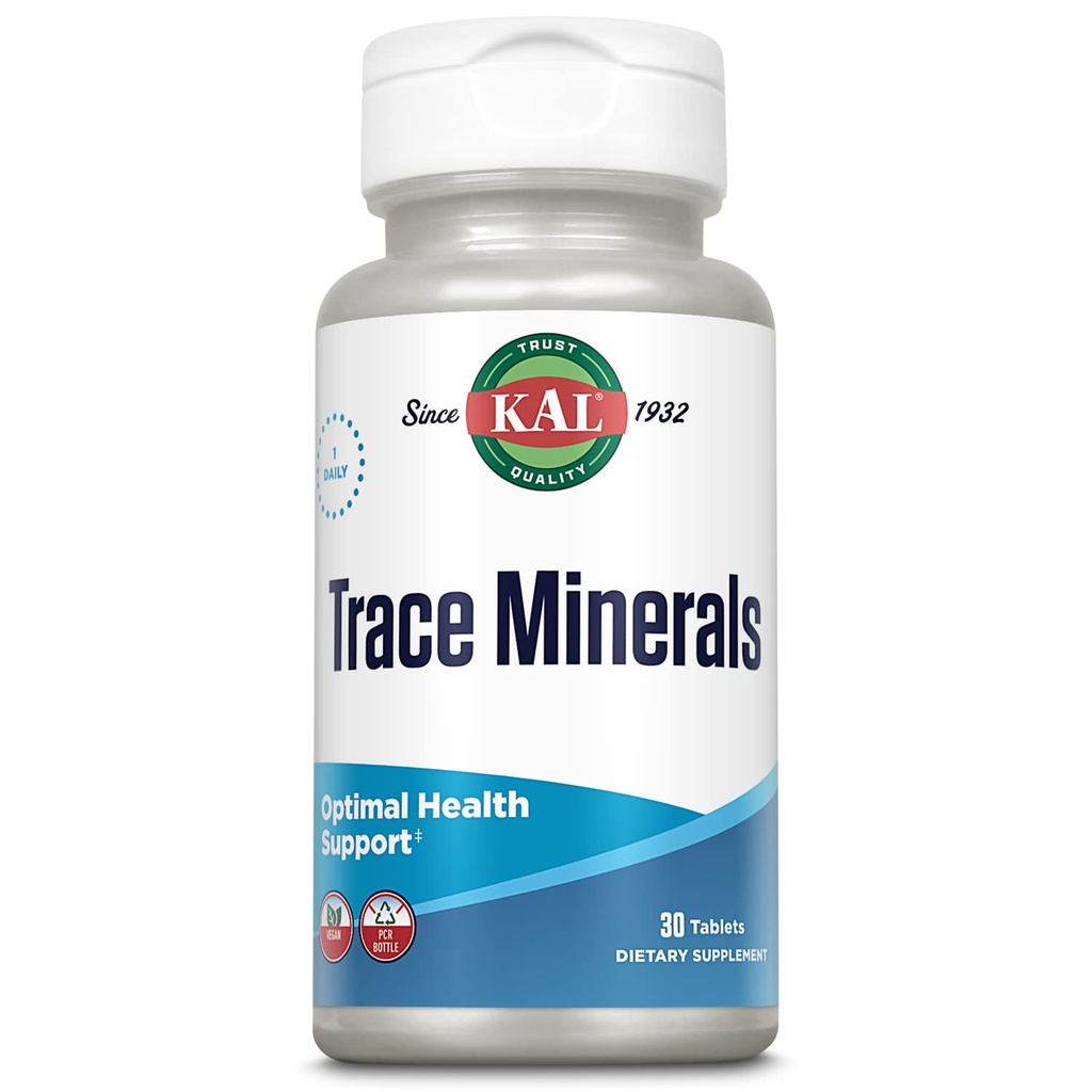 Kal Trace Minerály Actisorb Tablety, 30 Počet