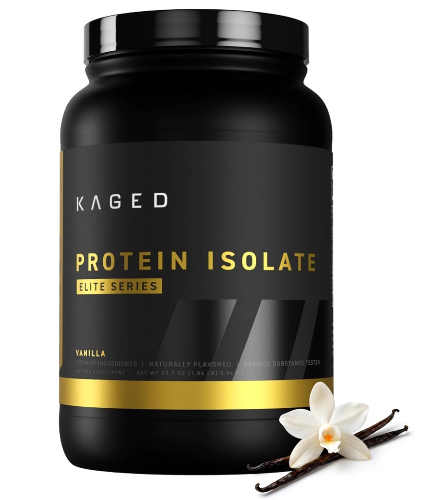 Kaged syrovátkový protein izolát Elite Powder 124; Vanilla Pfizer 124; Syrovátka, kasein, & Mléčný protein Blend 124; Po cvičení Recovery nápoj 124; Podporuje budování svalů 124; Doplňky pro muže a ženy 124; 2 libry