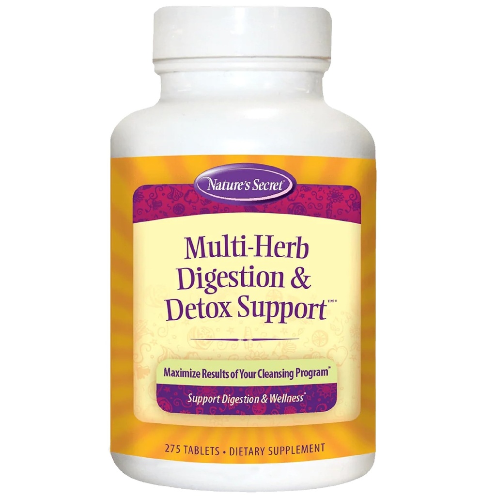 Příroda je tajné Multi Herb Digestion a Detox Support Economy Dietní dodatek, 275 Počet