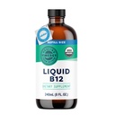 Vimérie Liquid B12 Refill - Fast-Absorbující Brain Support - Energy Supplement - USDA Certified Organic, Vegan, Non- GMO - 240 Služeb (240 ml)