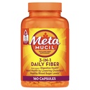 Metamucil Psylium Husk Fiber dodatek, 3-in-1 pro trávicí zdraví, Plant based, 160 Počet, Pack of 2