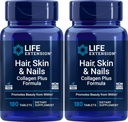 Life Extension Vlasy, kůže a nehty Collagen Plus Formule, 180 Tablety (Balení po 2)