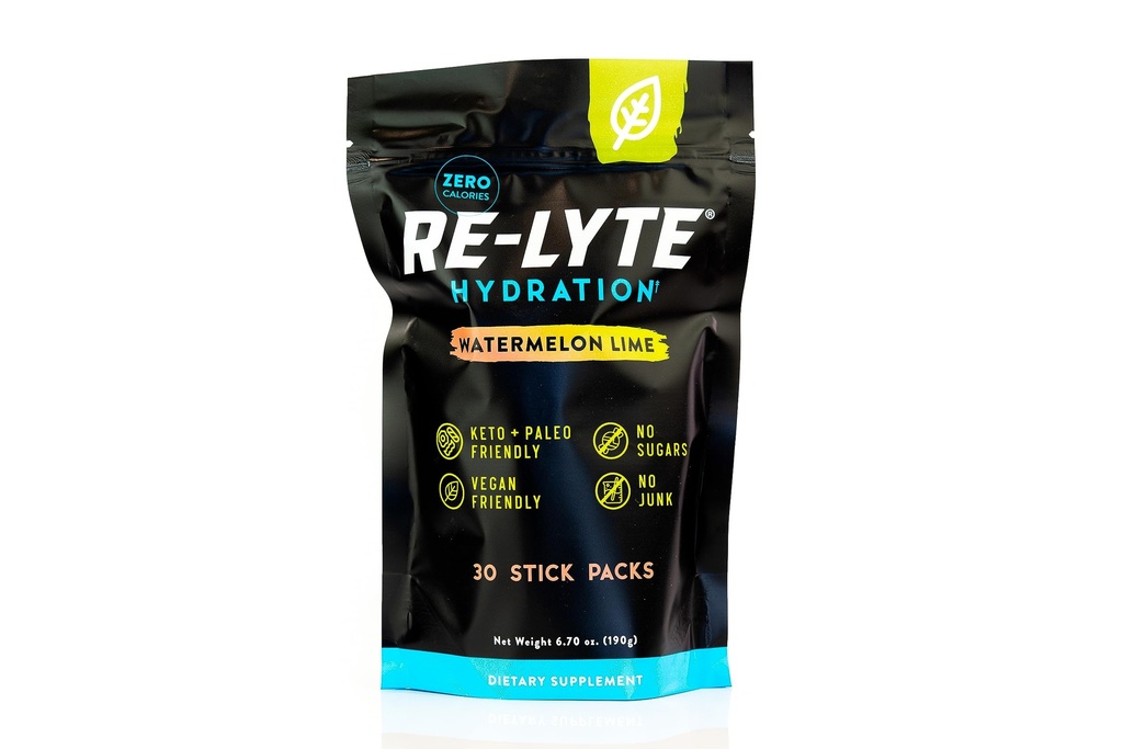 REDMOND Re- Lyte Hydration Electrolyte Powder Mix, Vodní meloun Lime (30 Stick Packs)