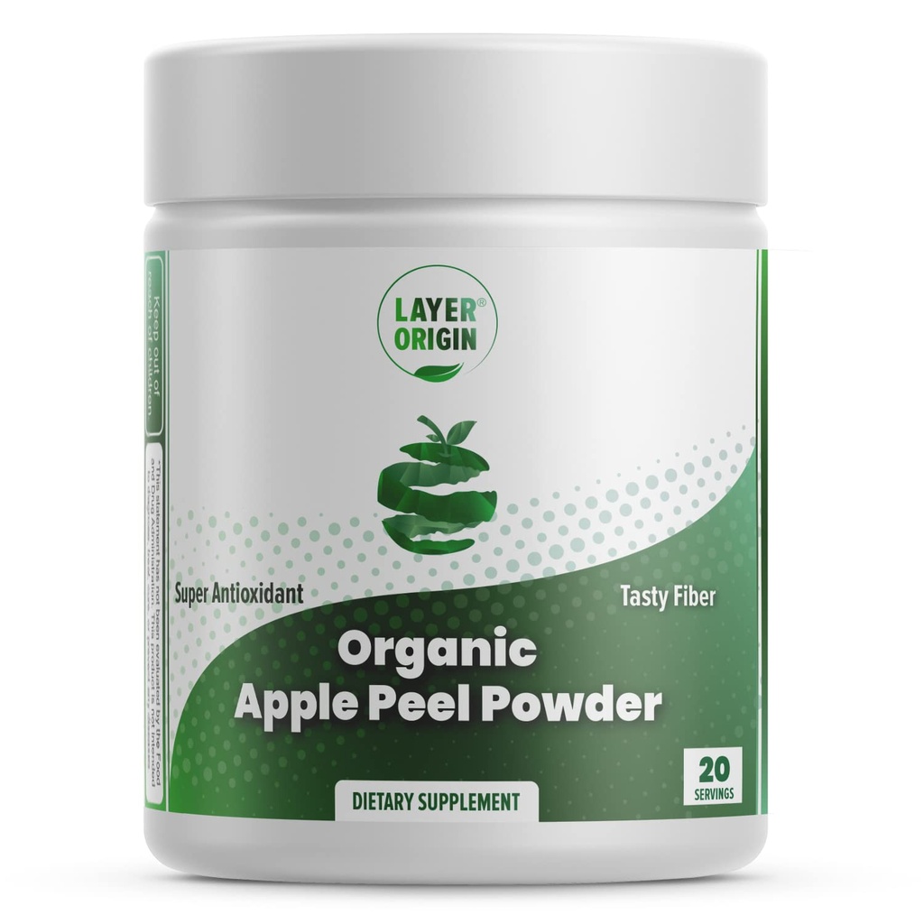 Layer Origin Organic Apple Peel Powder Boost Akkermansia a Bifidobacterics