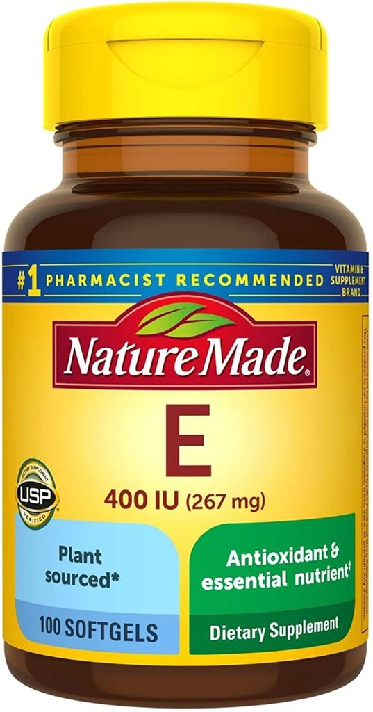Nature Made Vitamin E 400 I.U. Softgels 100 ea (Balení po 2)