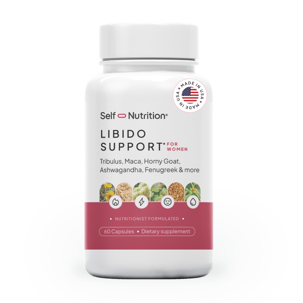 Libido Podpora pro ženy, citlivost & Desire, Libido Booster pro ženy s nadrženým kozí trávu, maca, tribulus, ashwagandha & More - Vegan, USA, Keto, Third- Party Testing - 60 Kapsle.