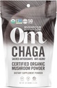Om Houba Superfood Chaga Organic Houba Powder, 3.5 Ounce, 50 Servings, US Grown, Sacred Antioxidants & Imunitní Podpora, Superfood Houba Dodatek