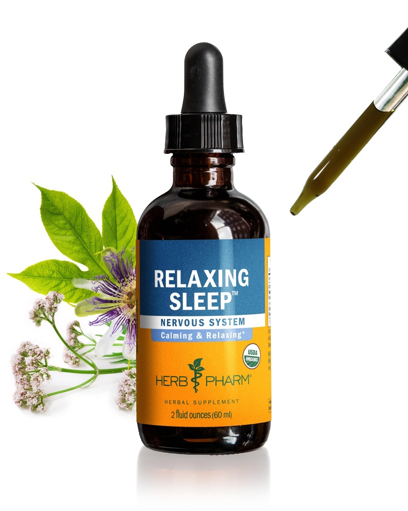Herb Pharm Relaxing Sleep Bylinný vzorec s valirickým tekutým extraktem - 2 Oz