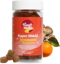 Fungiments Super Shield - Houbový dodatek - Vitamin C, Imunitní Boost, Houbový Blend, Black Elderberry, Zinek - Imunitní podpora (30 houbových gumových)