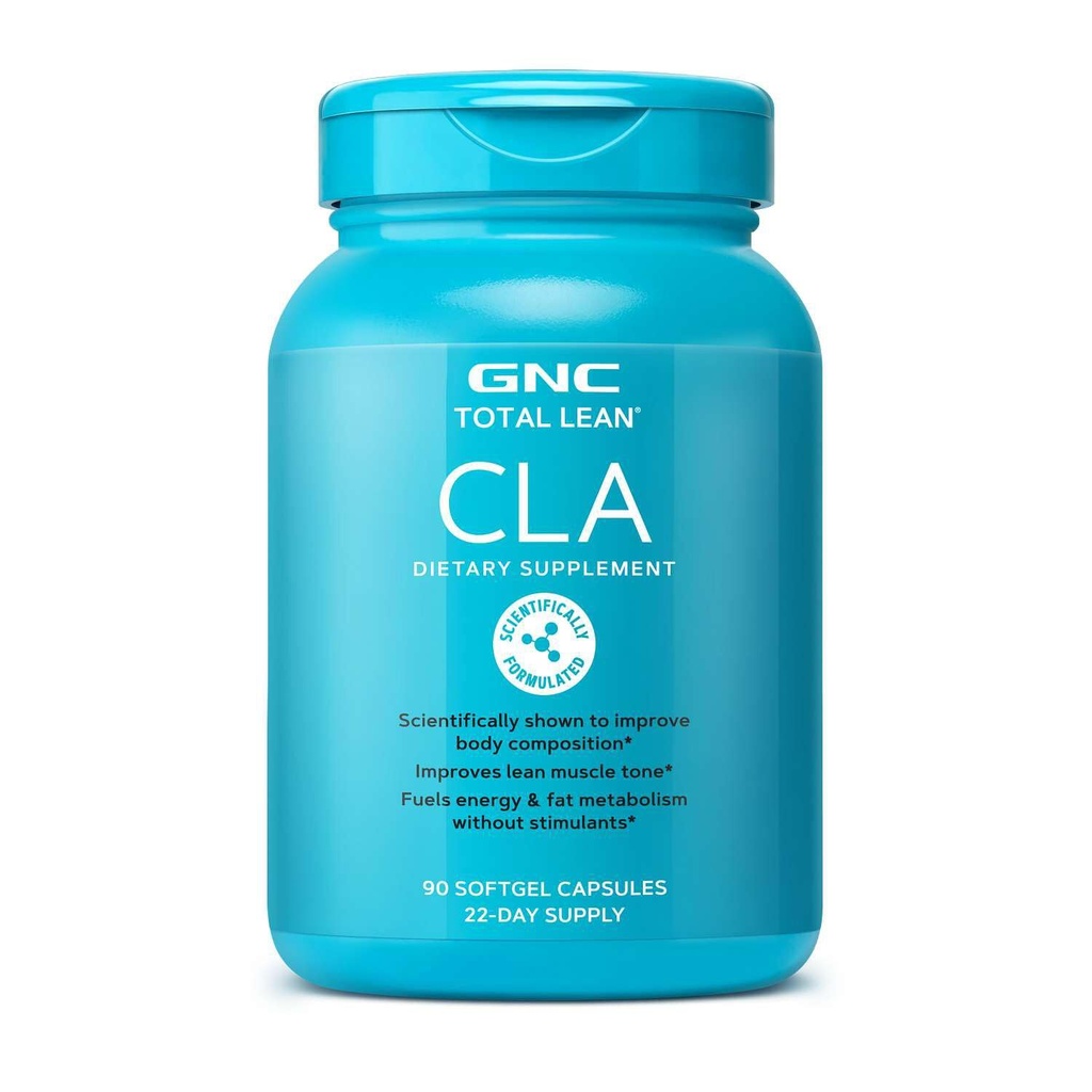 GNC Total Lean CLA CLA CLA124; Zlepšuje složení těla & Lean Muscle Tone, Fuels Fat Metabolismus & Energy Without Stimulants CLA124; Gluten Free CLA124; 90 Softgels