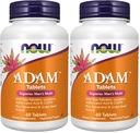 Nyní doplňky, ADAM ™ Men 's Multivitamin se Saw Palmetto, Lycopene, Alpha Lipoic Acid a CoQ10, Plus přírodní Resveratrol & Grape Seed Extract, 60 Tablety (Balení po 2)